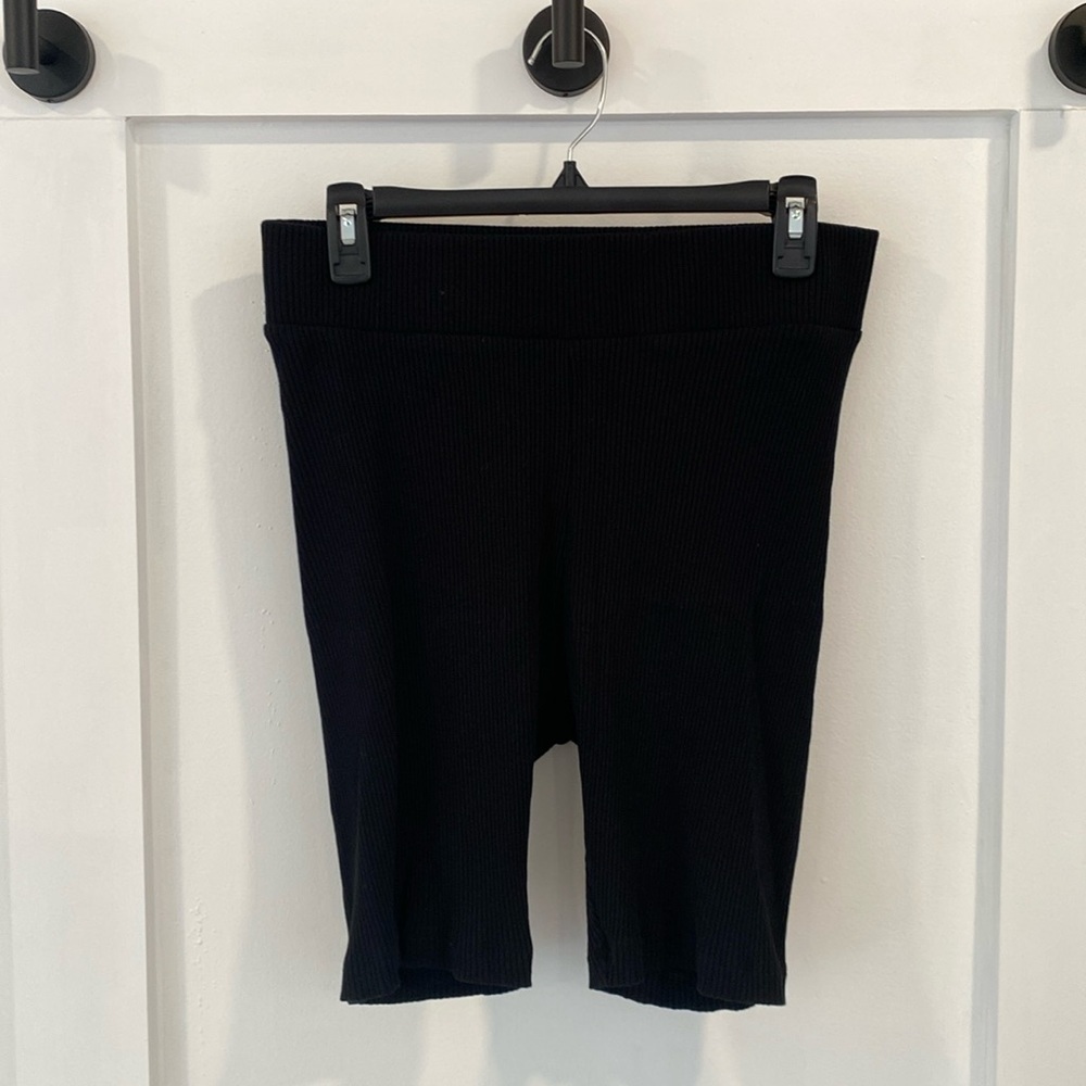 OLD NAVY ribbed black cotton shorts